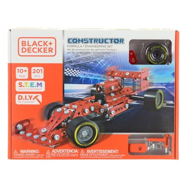 Black + Decker Build A Formula 1 Car Engineering Set 201 Pieces