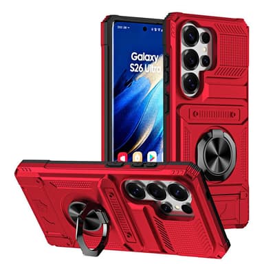 Card Slot Finger Ring Holder Samsung Case