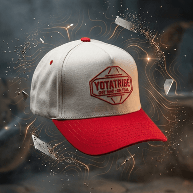 YotaTribe Off Map Snapback — Cream/Red