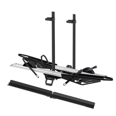 2-Bike E-bike Hitch Rack, EZ-FOLD Fat Tire Electric Bike Carrier, 200 LBS Capacity, Fits 2'' Receiver with Ramp