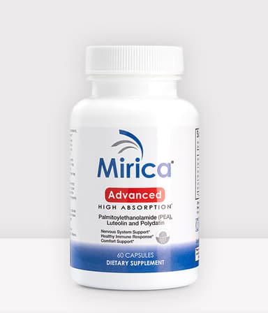 Mirica® Advanced - Enhanced Absorption Formula - Palmitoylethanolamide (PEA) and Luteolin - 60 Capsules