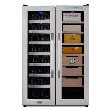 Whynter Freestanding Wine Cooler and Cigar Humidor Cabinet 3.6 cu. ft. | 350 Cigars