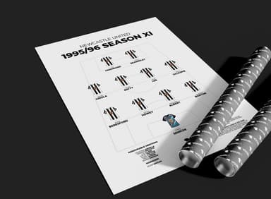 Newcastle United – 1995/96 Season XI - Unframed