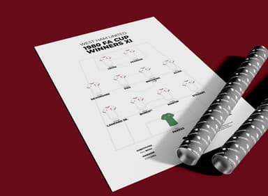 West Ham United – 1980 FA Cup Winners XI - Unframed