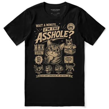 Wait A Minute Cat T-Shirt