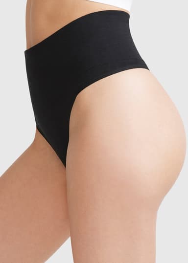 Fran Shapewear Thong - Black