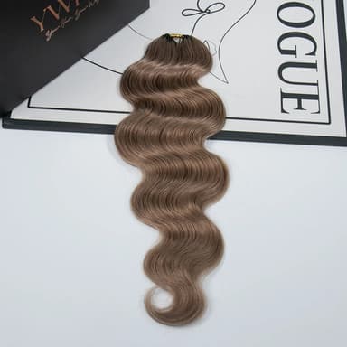#8 Light Brown Body Wave Human Crochet Hair