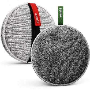 ZOMCHI Extra Large Exfoliating Body Scrubber, Dual-Texture Shower Sponge for Smoother Skin, Gentle & Rough Body Exfoliator Sponge, Bigger Dead Skin Exfoliator f