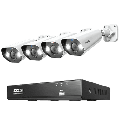 C182 4K PoE Security Camera System + 4K 8 Channel PoE NVR with 2TB Hard Drive