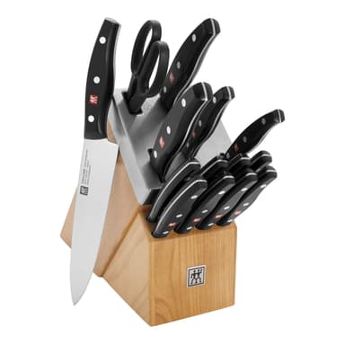 ZWILLING Signature 15-pc, Self Sharpening Knife block set, Natural
