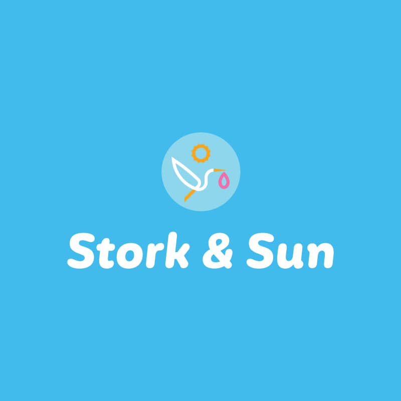 Stork and Sun logo