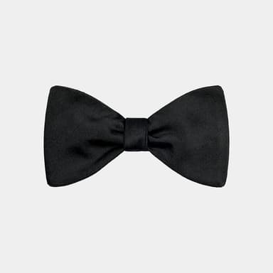 Black Self-tie Bow Tie